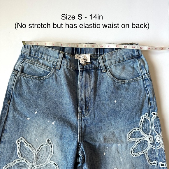 Oli & Hali Floral Embroidered Straight Jeans - Picture 5 of 9